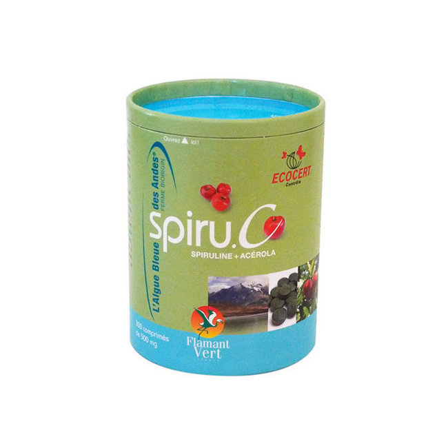 Spiru.C Spiruline et Acérola bio 300 comprimés