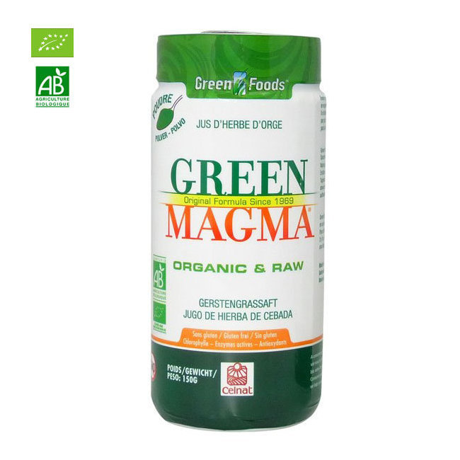 Green Magma Jus d'herbe d'orge bio en poudre 150g