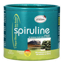 Spiruline Ecocert 500mg 500 comprimés