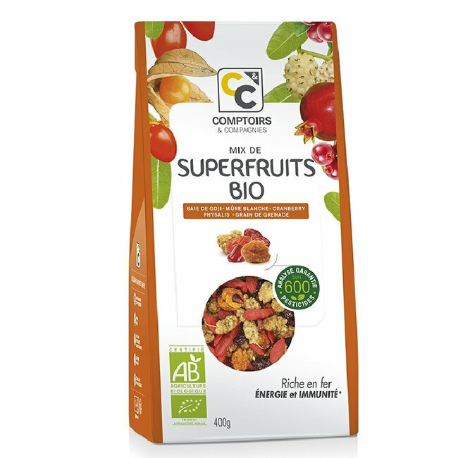 Mix Superfruits bio Goji, cranberries, mulberries 400g