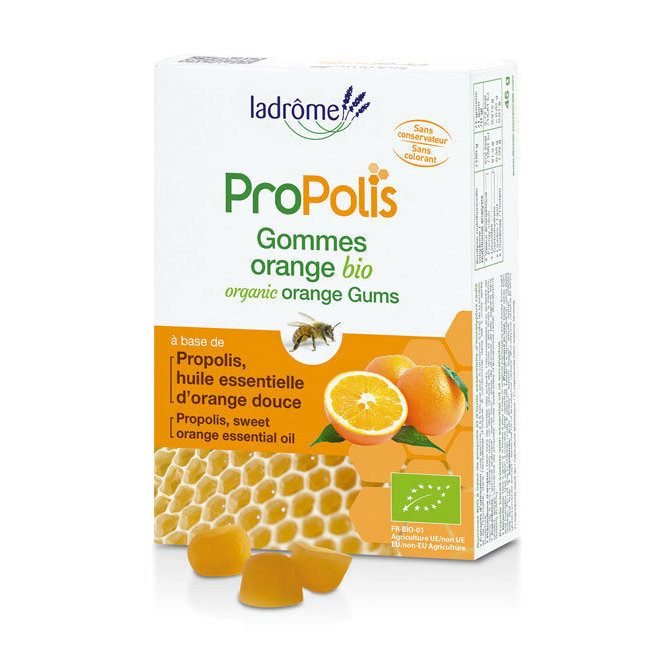 Gommes Propolis et Orange bio 45g