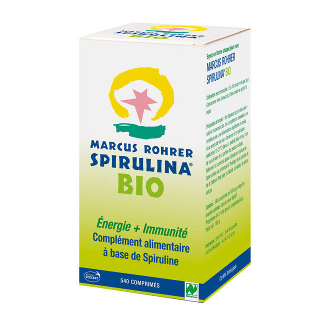 Spiruline bio 540 comprimés - Energie et immunité