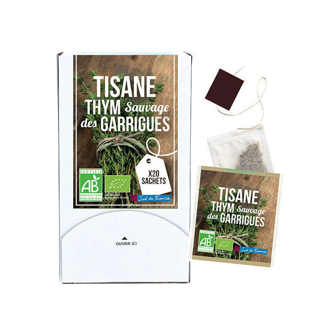 Tisane Thym sauvage bio des garrigues 20 sachets