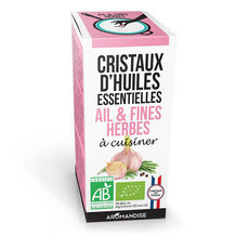 Cristaux d'huiles essentielles Ail et Fines herbes bio 10g