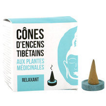 Cône d'encens Tibétains Relaxant aux plantes médicinales - 15 cônes