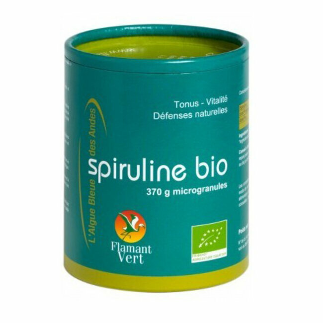 Spiruline Microgranules Ecocert - Grand format 370g