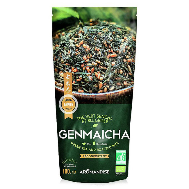 Genmaicha bio - Thé vert Sencha et Riz grillé 100g