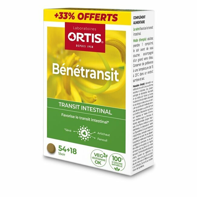 Benetransit +33% gratuit - Artichaut Fenouil - 72 comprimés