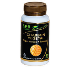 Charbon végétal Super activé et Propolis verte 240mg - 90 gélules