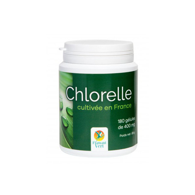 Chlorelle 400mg cultivée en France - 180 gélules