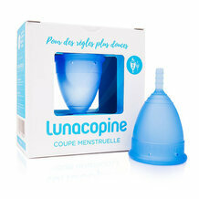 Coupe menstruelle LunaCopine bleue - Taille 2 - Sachet