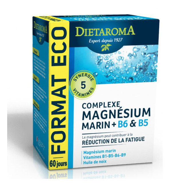 Complexe Magnésium Marin B6 B5 - Format éco 120 capsules