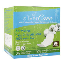 Serviette hygiénique Ultra fine Jour coton bio - 10 serviettes