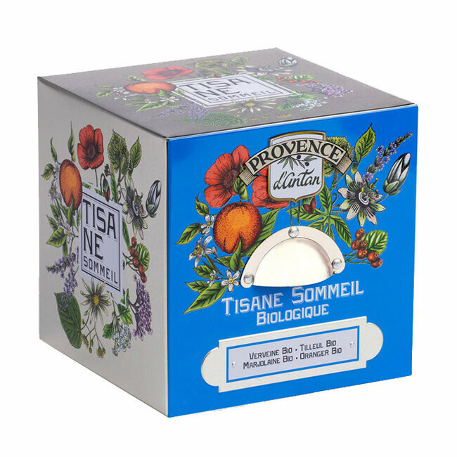 Tisane sommeil bio - Coffret cube métal 24 infusettes