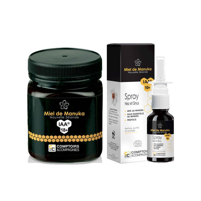 Miel de Manuka IAA 18+ 250g + Spray Nez Manuka 15ml