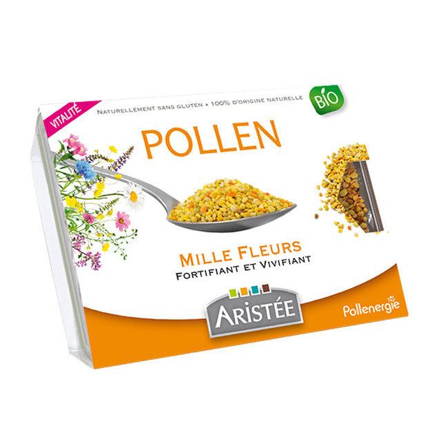 Pollen Mille Fleurs frais bio - Aristée - Barquette de 250g