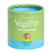 Vegifer 500mg - Spiruline riche en fer 180 comprimés