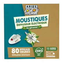 Prise électrique anti moustiques + recharge 10 plaquettes