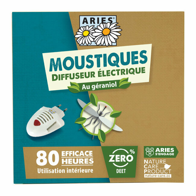 Prise électrique anti moustiques + recharge 10 plaquettes