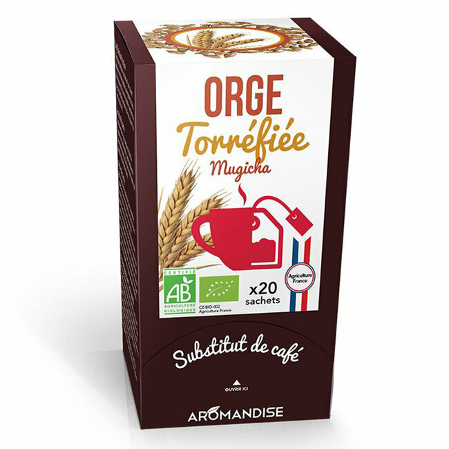 Orge torréfié bio Mugicha - Substitut de café 20 sachets