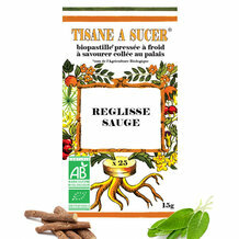 Tisane à sucer - Réglisse Sauge bio - 25 pastilles