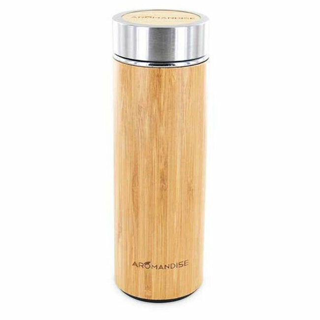 Gourde isotherme Inox et Bambou pour Infusions 450ml