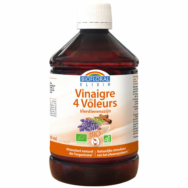 Vinaigre des 4 Voleurs bio - Stimulant naturel - 500ml