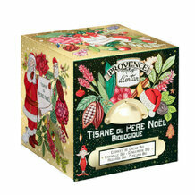 Tisane bio du Père Noël - Coffret cube métal 24 infusettes