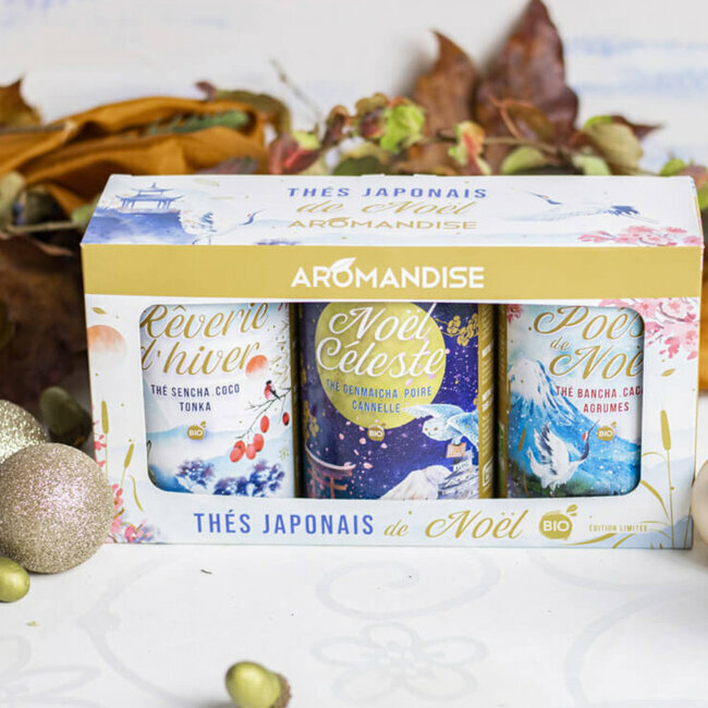Coffret Thés japonais de Noël bio 220g