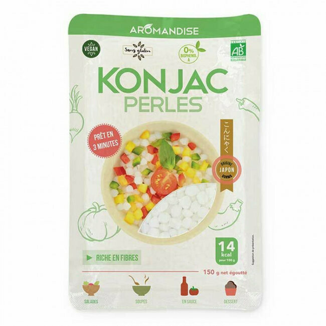 Perles de Konjac bio 150g - Sans gluten