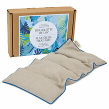 Bouillotte de lin® L'Intemporelle N°7 - Motif Jungle Bleu