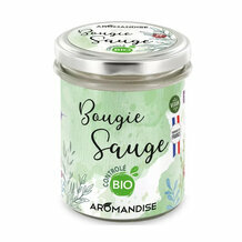 Bougie d'ambiance Sauge Bio - 100% végétale - 150g
