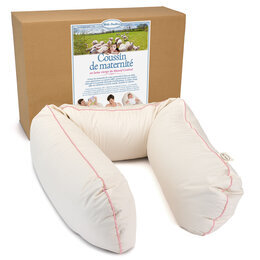 Coussin d'allaitement et maternit&eacute; en Laine vierge