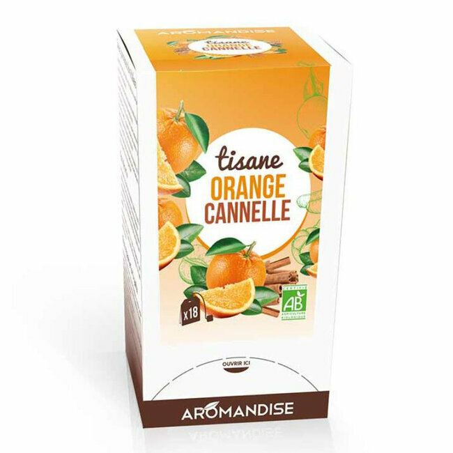 Tisane Orange Cannelle bio 18 sachets