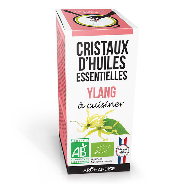 Cristaux d'huiles essentielles Ylang bio 10g