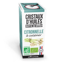 Cristaux d'huiles essentielles Citronnelle bio 10g