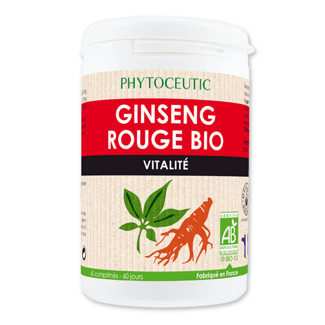 Ginseng Rouge bio - Vitalité 60 comprimés
