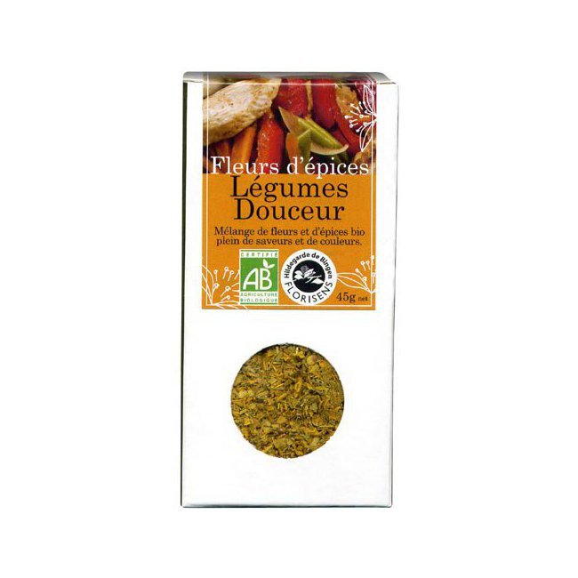 Fleurs d'épices bio Légumes Douceur pour la cuisine 45g